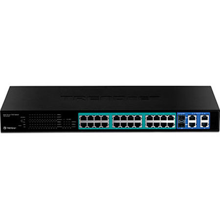 TRENDnet 24-Port 10/100Mbps Web Smart PoE Switch