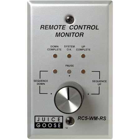 Juice Goose Wall/Panel Mountable Remote Control and Monitor with Rotary Switch for CQ Series Products