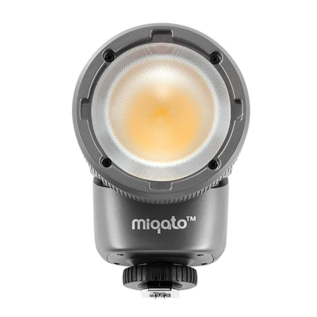 Jinbei Miqato H1 2-in-1 TTL On-Camera Round Head LED Speedlite Flash Gray