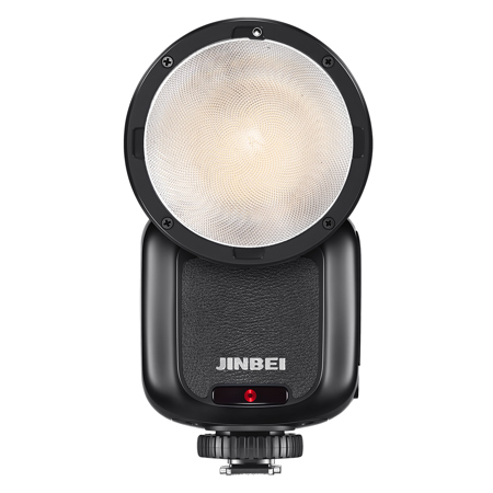 Jinbei HD-2 Plus Professional TTL On-Camera Round Speedlite Flash, Black