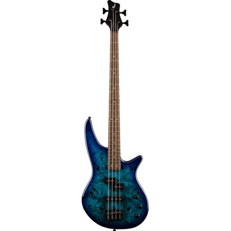 Jackson JS Spectra Bass JS2P Bass Electric Guitar, Blue Burst