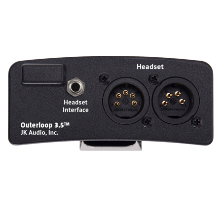 JK Audio Outerloop Wireless Universal Intercom Belt Pack, 4P & 5P XLR Male Jacks