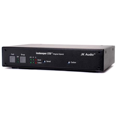 JK Audio Innkeeper LTD Desktop Digital Hybrid, Telephone Audio Interface, Balanced XLR-F Input, Balanced XLR-M Output, RJ11C Phone Line and Aux Phone