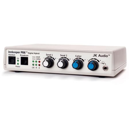 JK Audio Innkeeper PBX Digital Hybrid Multi-Line Telephone Interface, XLR and 3.5mm Mini Input Connectors, 200Hz-3600Hz Telephone Side Frequency Response