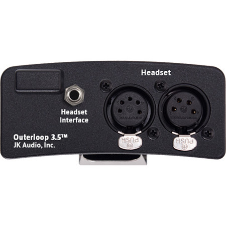 JK Audio Outerloop 3.5 Universal Intercom Belt Pack, 4 & 5-Pin XLR Female Jacks