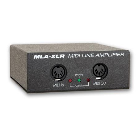 JLCooper MLA-XLR MIDI Line Amplifier, 1 Input and 1 Output 1/4 Rack Mount Version