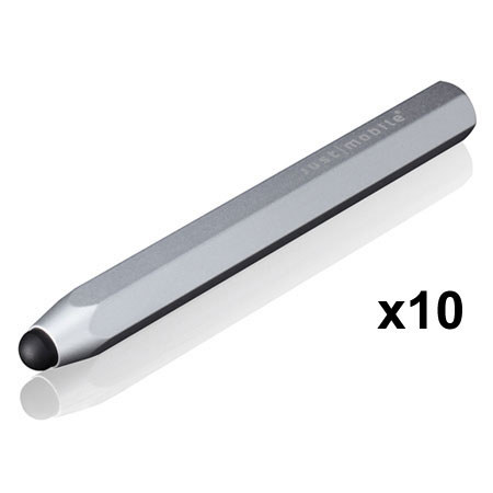 Just Mobile AP-818 AluPen Stylus for iPad, 10 Pack, Slv