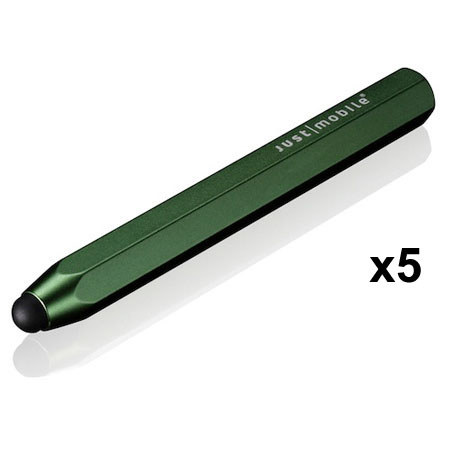 Just Mobile AP-818GR AluPen Stylus for iPad, 5 Pack, Gr