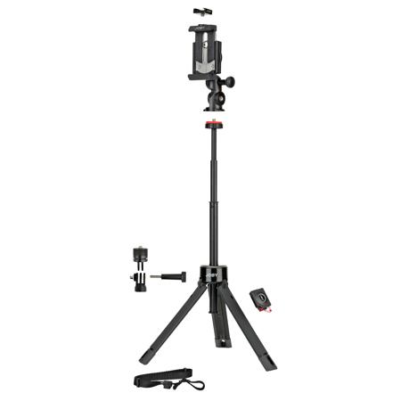 JOBY GripTight PRO TelePod for Smartphones & Action Cameras, Black/Grey