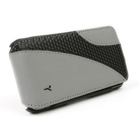 The Joy Factory Aspire 4.1 Stand/Case for iPhone 4S/4, Gray/Carbon Fiber & Black