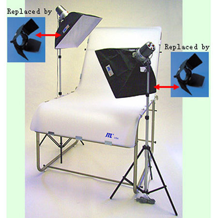 JTL DL-220 Photo Table Kit with Still Life Table, Monolights & Stands #92223