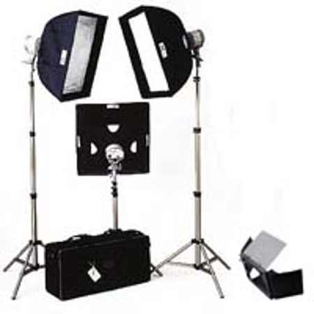 JTL TL-1500 Everlight Sftbx Kit w/Stands & Barndoor Set