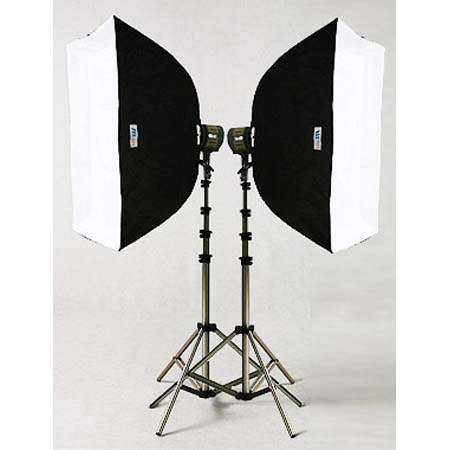 JTL HL-2000 Pro Soft Box Kit #922003 w/2 Superlights, Bulbs, Stands & Softboxes