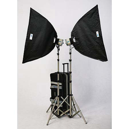 JTL HL-2000 Soft Box Kit #922001 w/2 Superlights, Bulbs, Stands, Softboxes & Cas