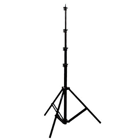 JTL 900 9.5' Air Cushioned Lightstand, 4 Section, Black Anodized. #5114