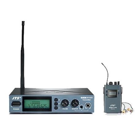 JTS SIEM-111T UHF PLL Stereo IEM Transmitter with SIEM-111R Body-Pack Receiver and IE-1 High Definition Dynadriver Earphones