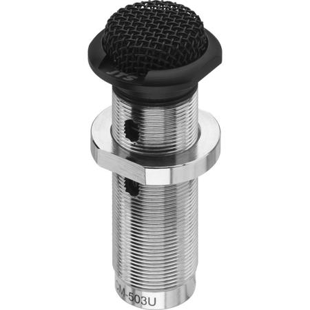 JTS CM-503U Electret Uni-Directional Low Profile Boundary Microphone, 40-12000Hz, Black