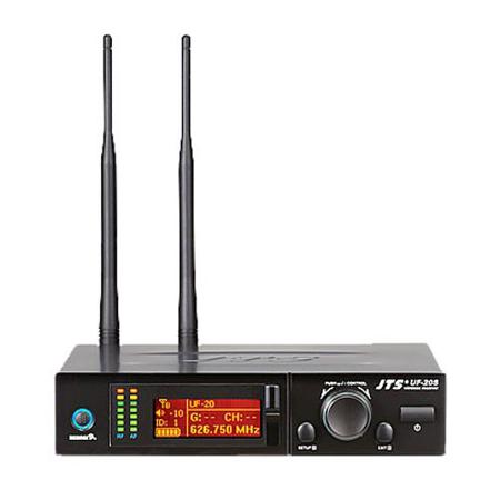JTS UF-20S UHF PLL 1-CH Wideband True Diversity Wireless Receiver, 470-960MHz