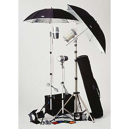 JTL TL-520 Studio Kit, 3 Versalight Monolight Strobe Outfit. #93400