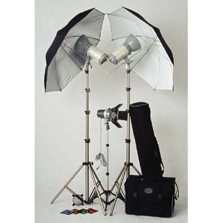 JTL TL-560 Studio Kit, 3 Versalight Monolight Strobe Outfit. #93500