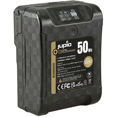 Jupio ProLine Extreme 50Wh 14.8V 3350mAh V-Mount Lithium-ion Battery