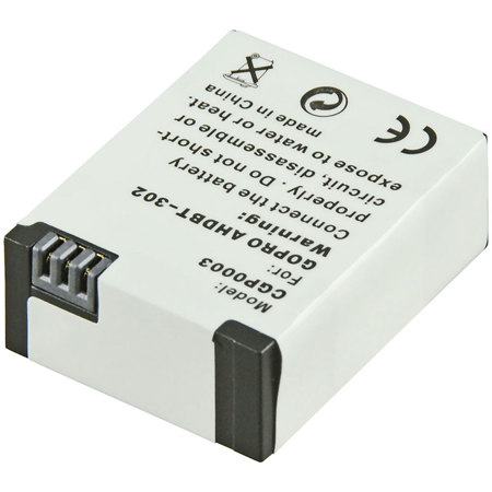 Jupio AHDBT-302 3.7V 1200mAh Lithium-Ion Battery for GoPro HD HERO 3 & HD HERO3+