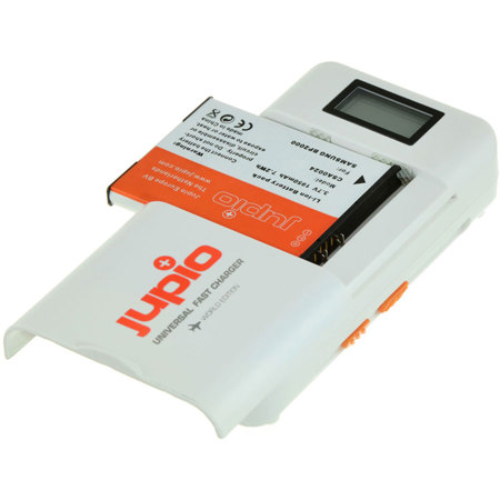 Jupio Universal Fast Charger LCD Version for Li-ion, AA/AAA, 2.1Ah USB Batteries