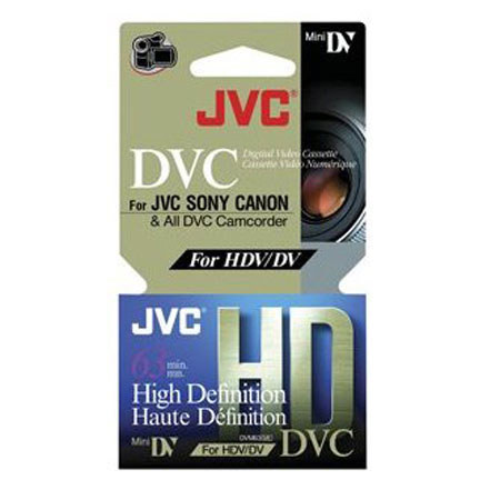 JVC MDV63HDHT 63 Min Mini DV HD Video Cassette f/Camcrd