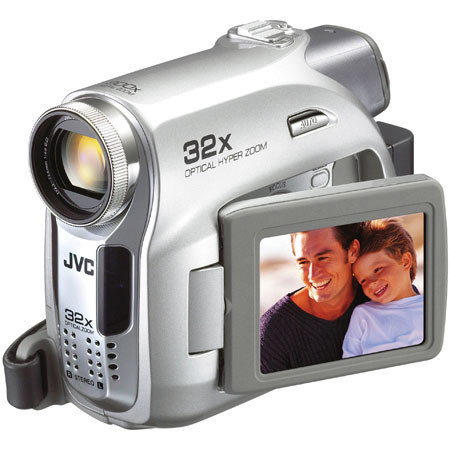 JVC GRD-350US Mini DV Camcorder with 2.5" LCD, 32x Optical Zoom, 800x Digital Zoom & Color Viewfinder