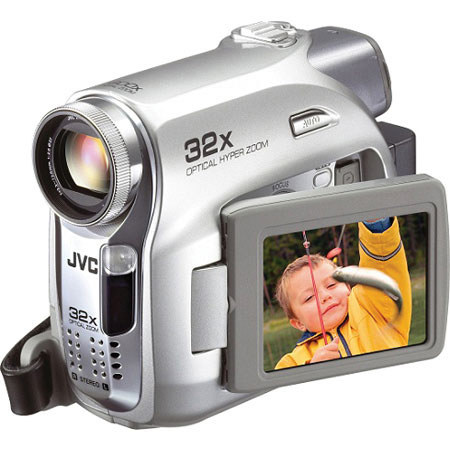 JVC GRD-370US Mini DV Camcorder 2.5" LCD, 32x Optical Zoom, 800x Digital Zoom & Color Viewfinder, with Live Slow