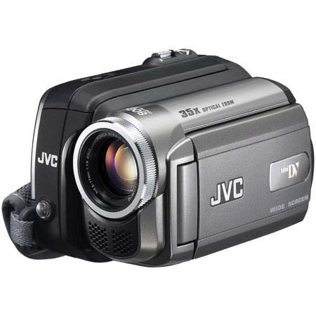 JVC GR-D850US Mini DV Camcorder, 2.7" 16:9 Wide Clear LCD Monitor, 35x Optical Zoom, 800x Digital Zoom