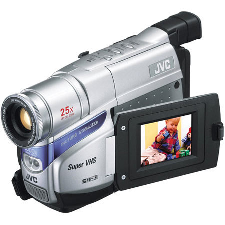 JVC GR-SXM38U S-VHS-C Video Camcorder with a 2.5" LCD Screen, 25x Optical / 1000x Digital Zoom