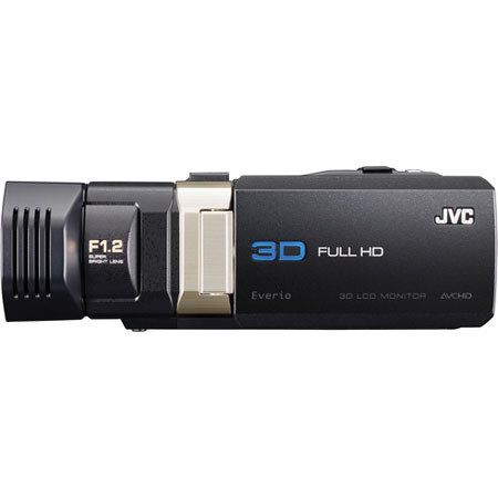 JVC GS-TD1B Full HD 3D Camcorder, 3.5in 3D LCD, Black