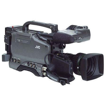 JVC GY-DV550U Pro 3-1/2" CCD DV Camcorder Studio Package with 4" Viewfinder & Bracket, Fujinon 14:1 Lens, Zoom/Focus Control