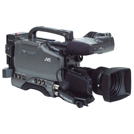 JVC GY-DV550U Pro 3-1/2" CCD DV Camcorder Studio Package with 4" Viewfinder & Bracket, Canon 18:1 Lens, Zoom/Focus Control