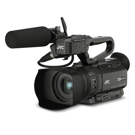 JVC GY-HM180U 12.4MP 4K UHD Compact Handheld Camcorder w/Integrated 12x UHD Lens
