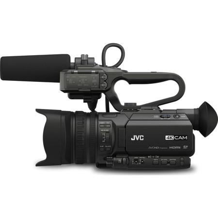 JVC GY-HM200U 4KCAM Compact Handheld Camcorder with Integrated 12X