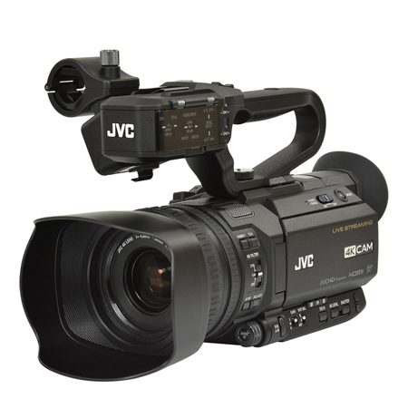 JVC GY-HM250U 12.4MP 4K UHD Compact Handheld Camcorder with Integrated 12x Ultra HD Lens