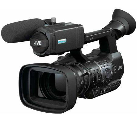 JVC Three GY-HM600 Camcorder Package, 3 Lns Cntrl, 3 8.9" DTX91F, 3 1013 Tripods