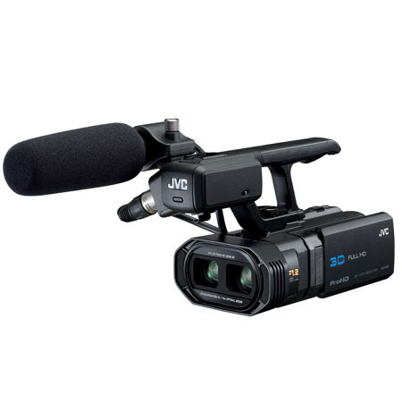 JVC GY-HMZ1U ProHD 3D Camcorder with Stereo Shotgun Mic