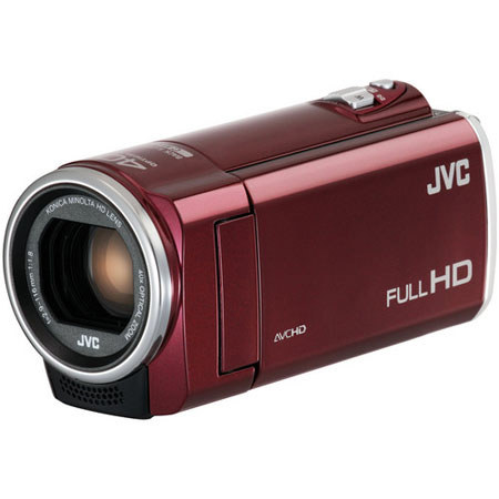 JVC GZ-E100 Full HD Everio Camcorder, Red