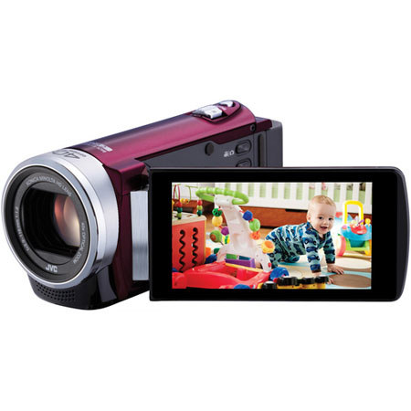 JVC GZ-E200 High Definition Memory Camcorder, Red