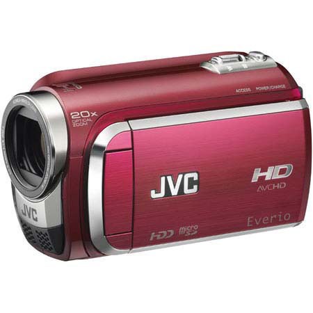 JVC Everio GZ-HD300R 60GB Hard Disk Digital Media Camcorder Kit, - Red - with Spare BNVF-815 Type Lithium-ion Battery, Camcorder Case, Mack Two Year exteneded video Warranty, Tiffen 30.5mm UV Glass Filter