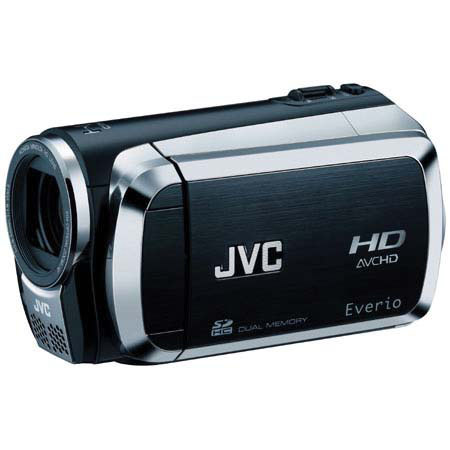 JVC GZHM200BU Everio Card Dual Memory Camcorder, Black