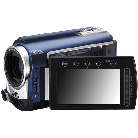 JVC Everio GZ-MG330AUS Internal 30GB Hard Drive Camcorder, 2.7" LCD Screen, 35x Optical Zoom, 800x Digital Zoom, Blue