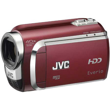 JVC Everio GZ-MG630R 60GB Hard Disk Digital Media Camcorder Kit,- Red- with Spare BNVF-815 Type Lithium-ion Battery, Camcorder Case, Mack Two Year exteneded video Warranty, Tiffen 30.5mm UV Glass Filter