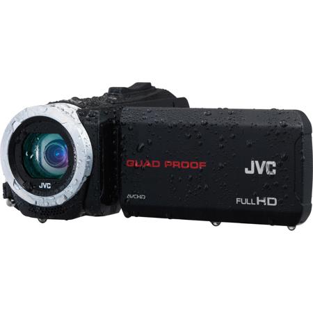 JVC Everio GZ-R10 Quad-Proof Full HD Camcorder, Black