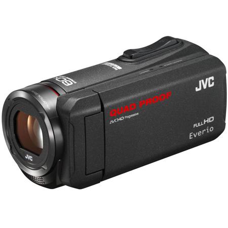 JVC GZ-R450B Quad-Proof Full HD Camcorder, Black