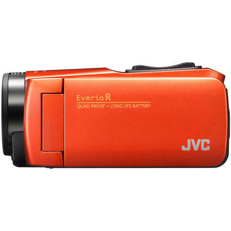 JVC EverioR GZ-R460DUS Quad-Proof HD Camcorder with 4GB Internal Memory and  40x Optical Zoom, Orange