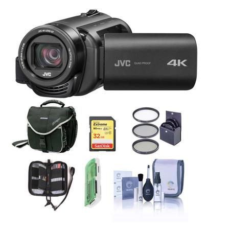 JVC EverioR GZ-RY980HUS Quad-Proof 4K Camcorder with Free Accessory Bundle